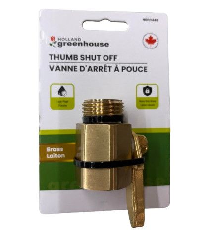 Brass HD Thumb Shut Off Valve