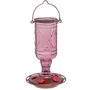 Perky Pet Amethyst Jewel Purple Hummingbird Feeder 20OZ