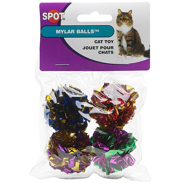 Mylar Balls 1.5" 4PK | Cat