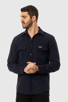 WAFFLE CORD BUTTON UP F23
