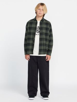 CADEN PLAID LS KIDS W23
