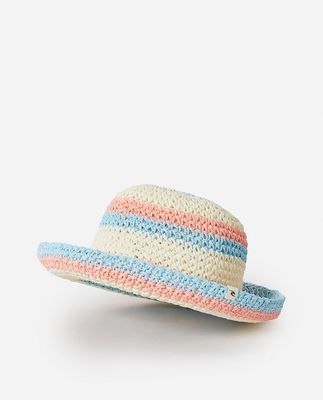 SUN STRIPE CROCHET HAT GIRLS SM24