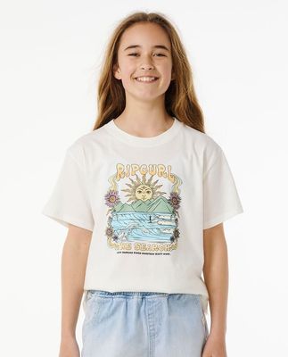 GIRLS HIBISCUS ART TEE SM24