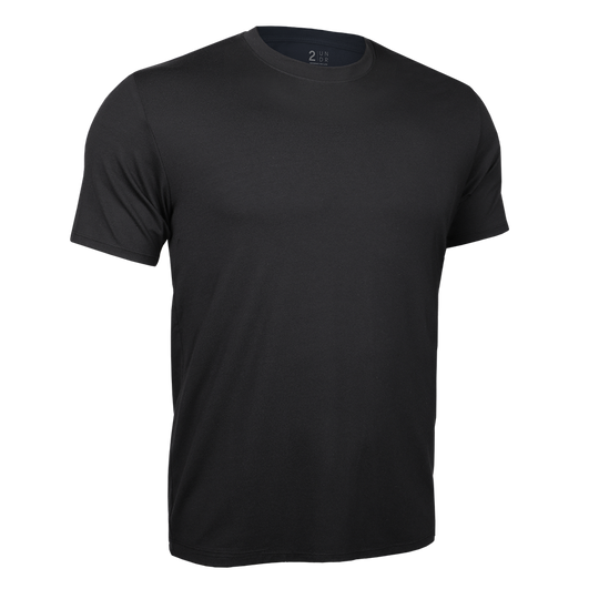 CREW TEE, Color: BLACK, Size: M