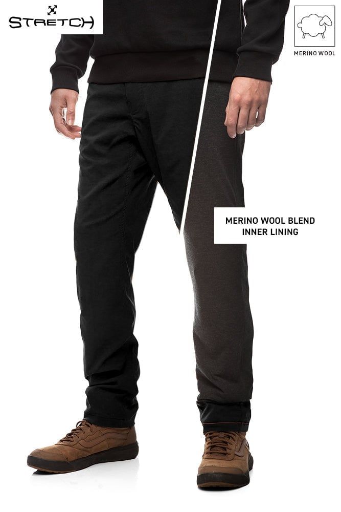EVERYWHERE MERINO PANT , Color: BLACK, Size: 32