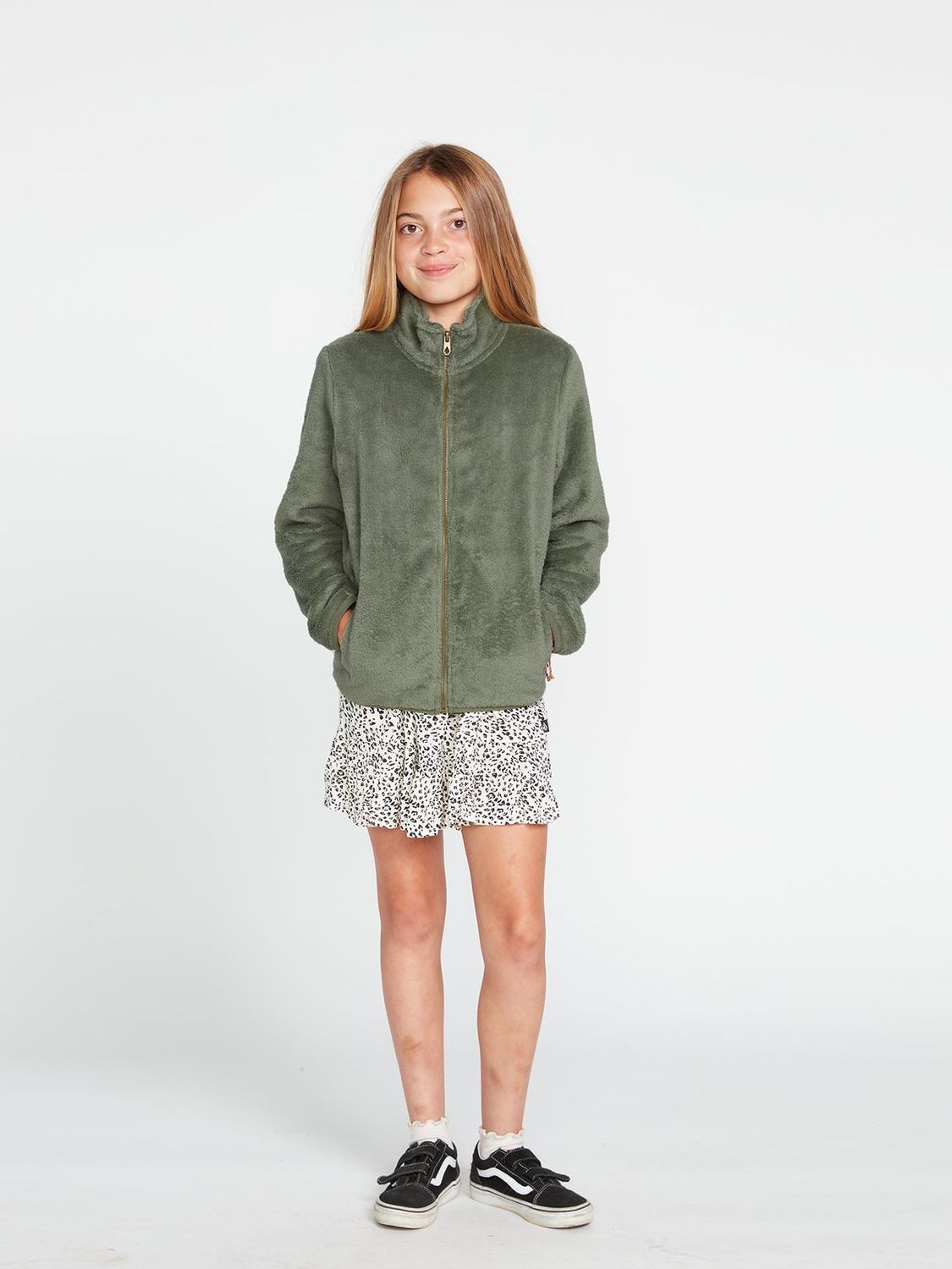 YOUTH PHEELIN PHUZZY ZIP F22, Color: LAR, Size: XXS