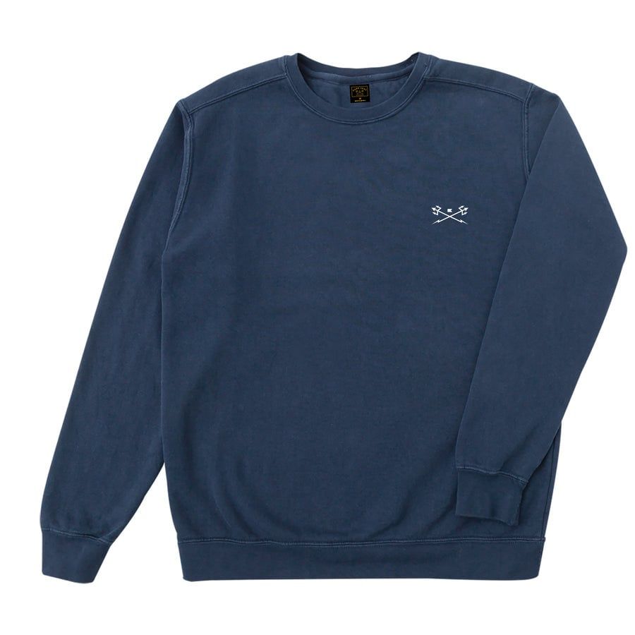 GO TO CREW FLEECE, Color: DENIM, Size: M