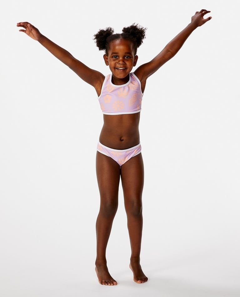 GIRLS LOW TIDE BIKINI F22, Color: LILAC, Size: 1-2