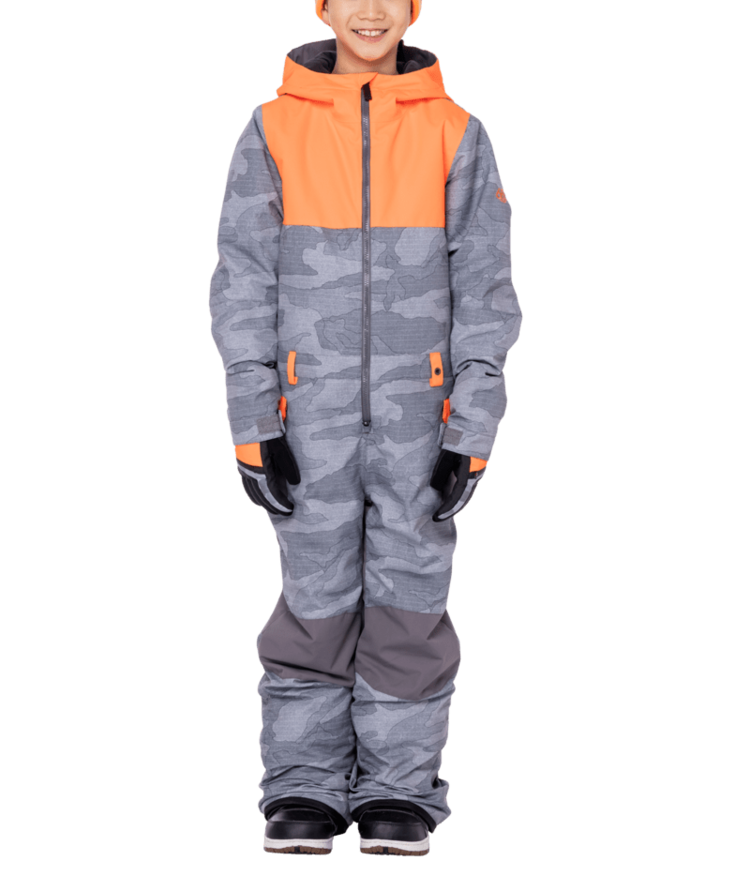 BOYS SHAZAM ONE PIECE W22, Color: CHARCOAL CAMO, Size: XS