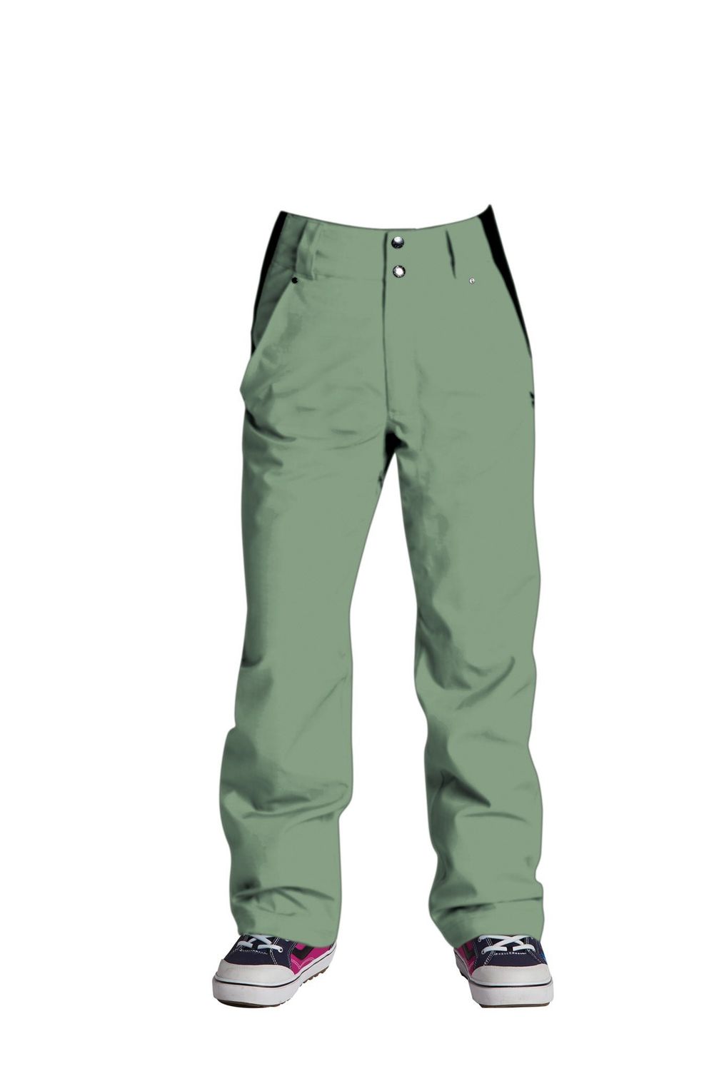 WAISTED TROUSER PANT W22, Color: LICHEN, Size: S