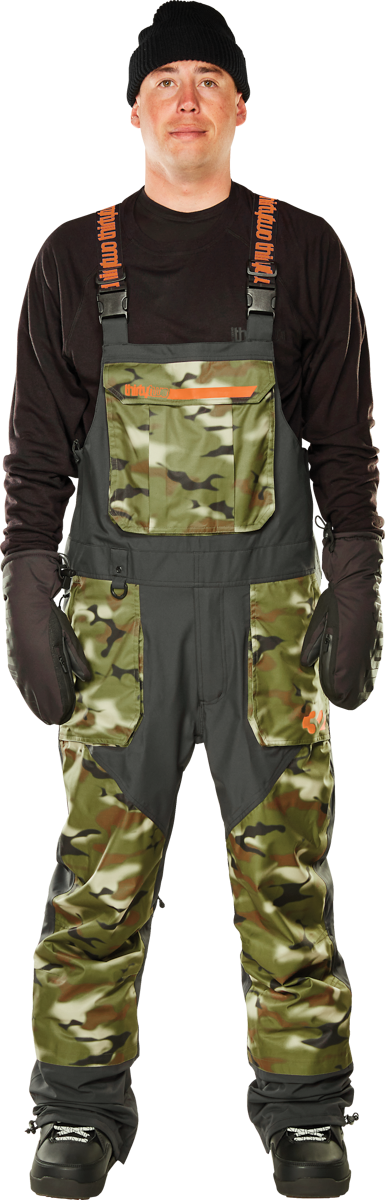 BASEMENT BIB W22, Color: CAMO, Size: M