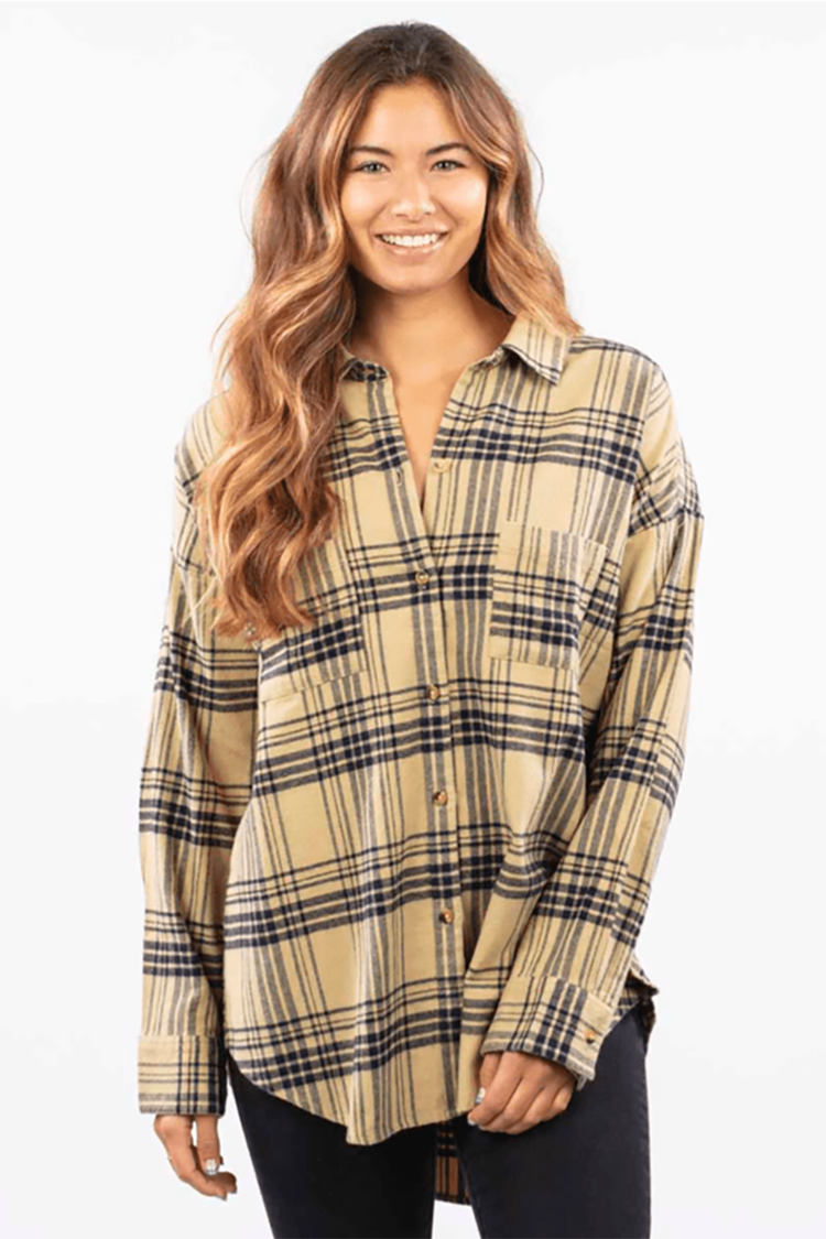 SEEKER FLANNEL W22, Color: LIGHT OLIVE, Size: S