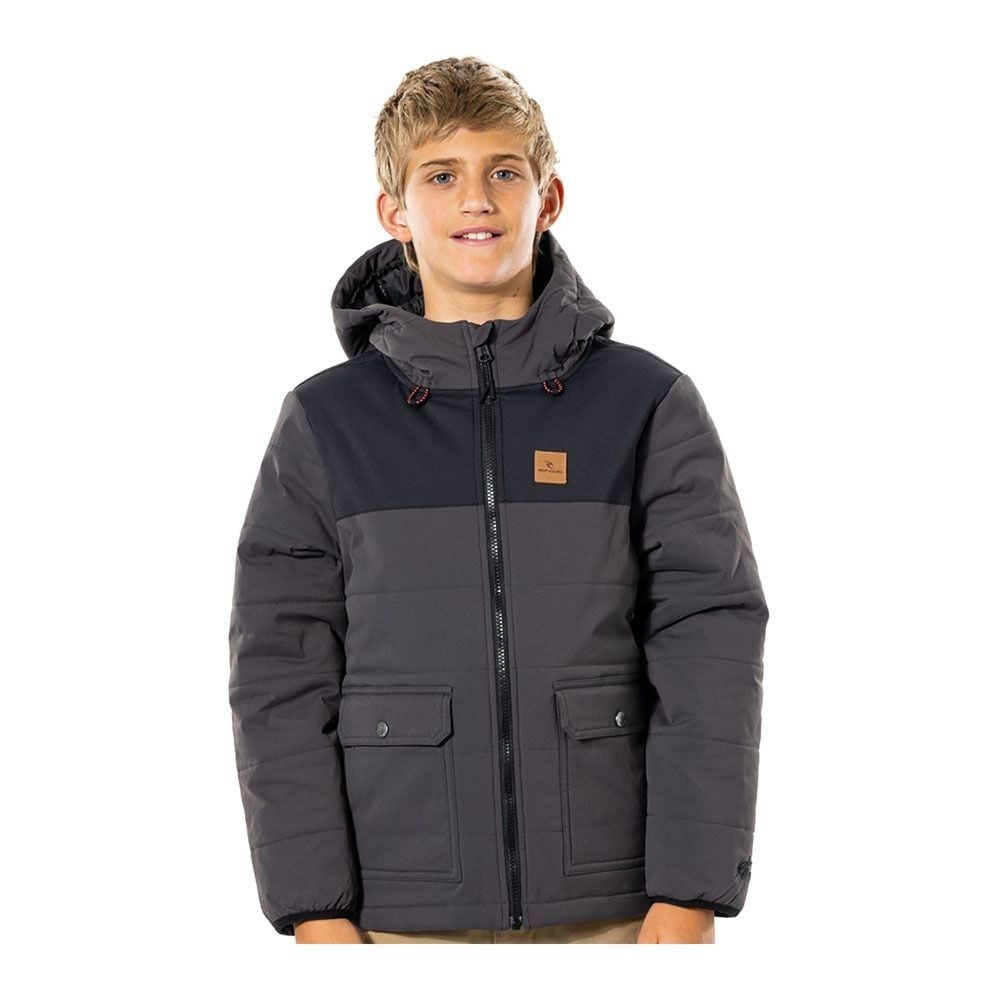 BOYS ANTI SERIES RIDGE JACKET W22, Color: WASHED BLACK, Size: 8