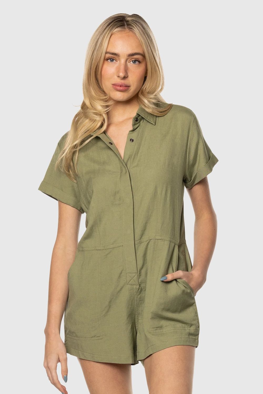 UTILITY ROMPER S23, Color: CACTUS, Size: S