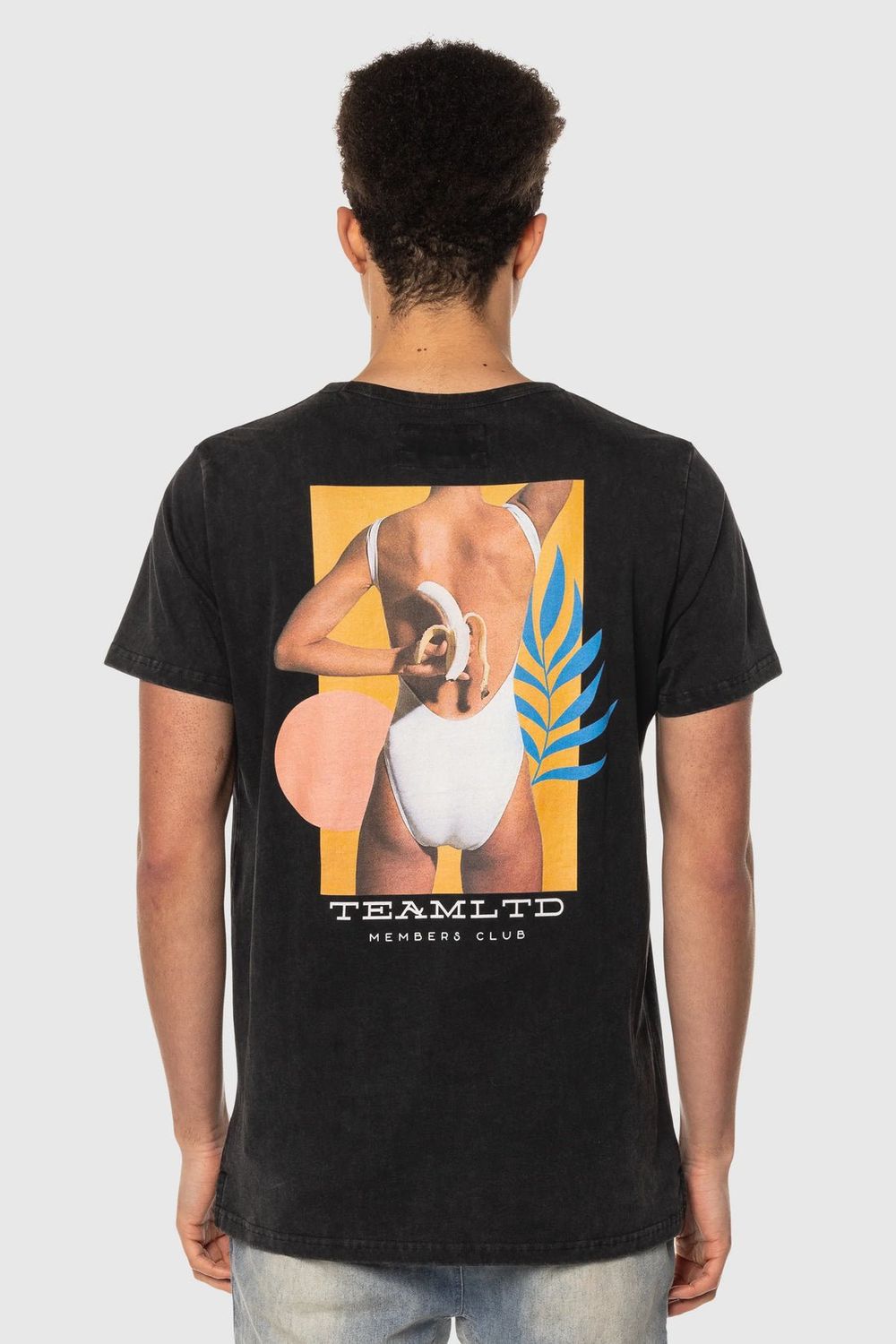 BANANAS TEE S23, Color: BLACK WASH, Size: M