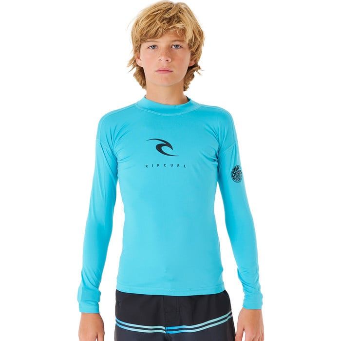 YOUTH CORPS L/S RASHVEST S23, Color: BLUE, Size: 1-2