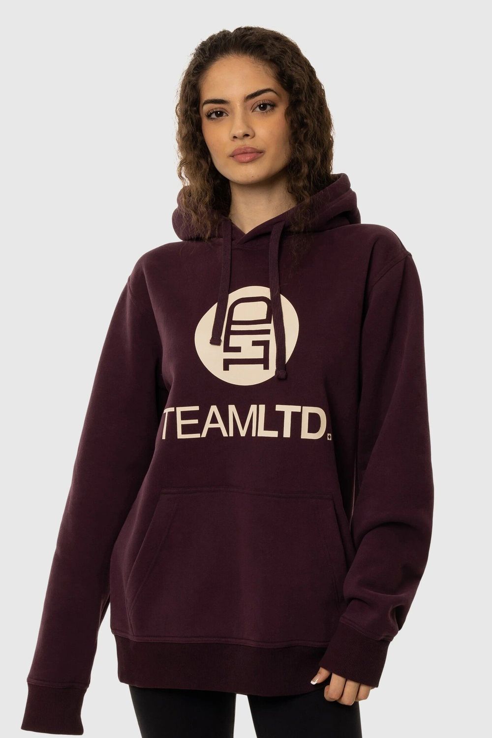 CLASSIC HOODIE F23, Color: MERLOT, Size: XS