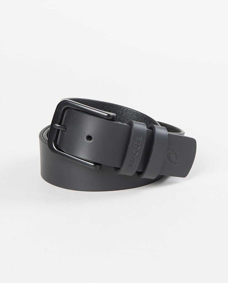CUT DOWN LEATHER BELT H23, Color: BLACK, Size: L-XL
