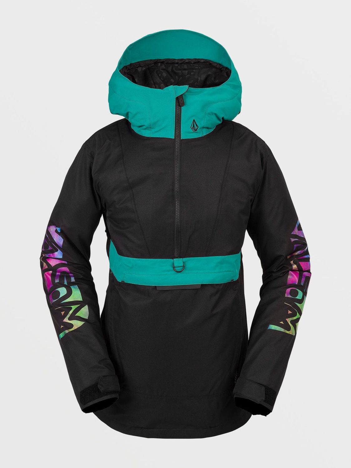 ASHFIELD PULLOVER JACKET W23, Color: BLACK, Size: S