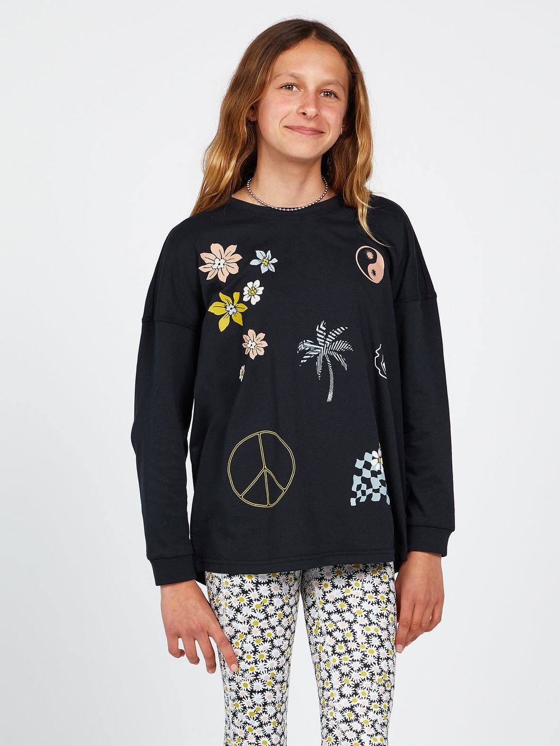 WERKIN DOUBLES LS GIRLS W23, Color: BLACK, Size: XXS