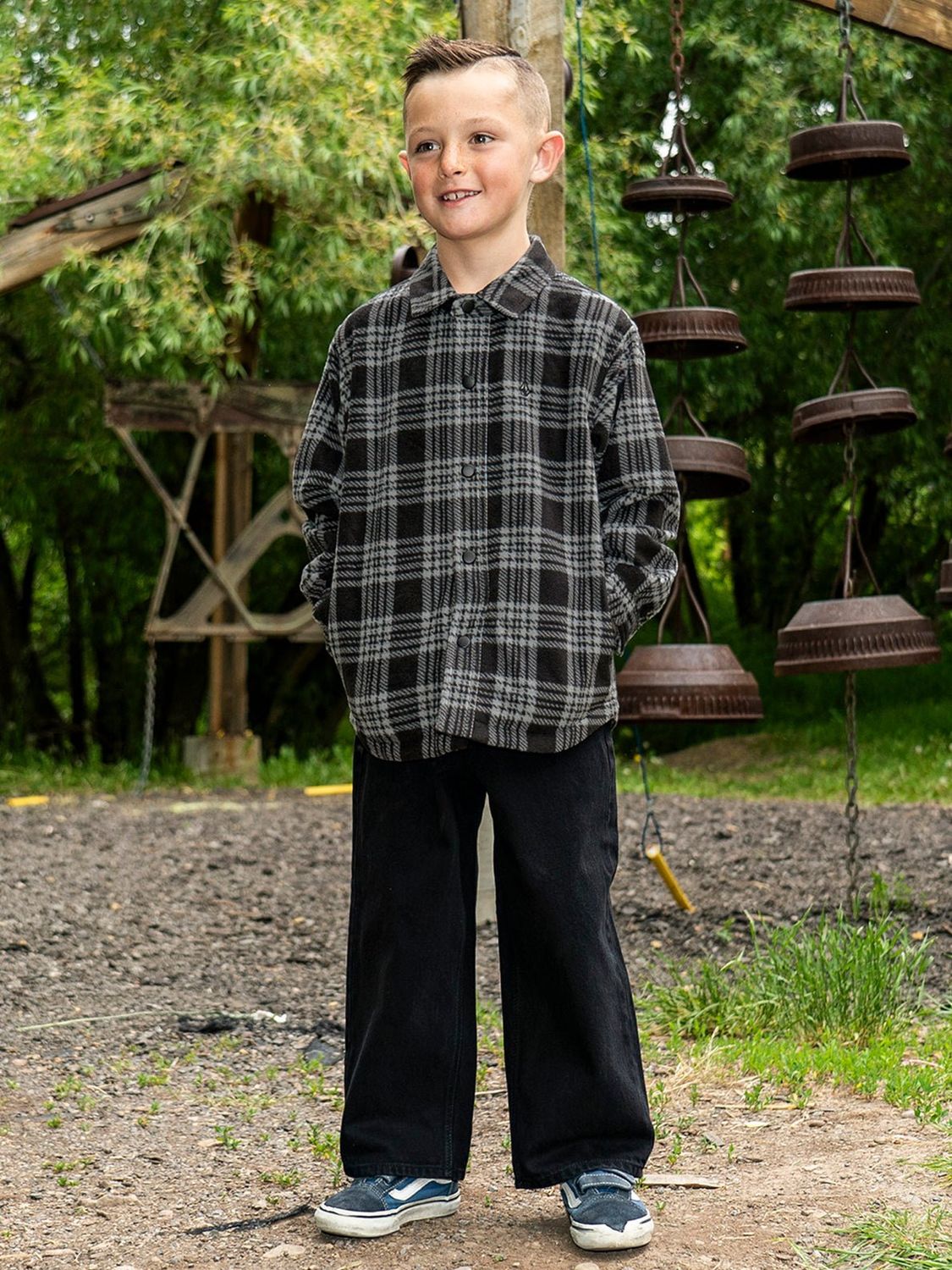 WALLACE JACKET KIDS W23, Color: BKG, Size: S