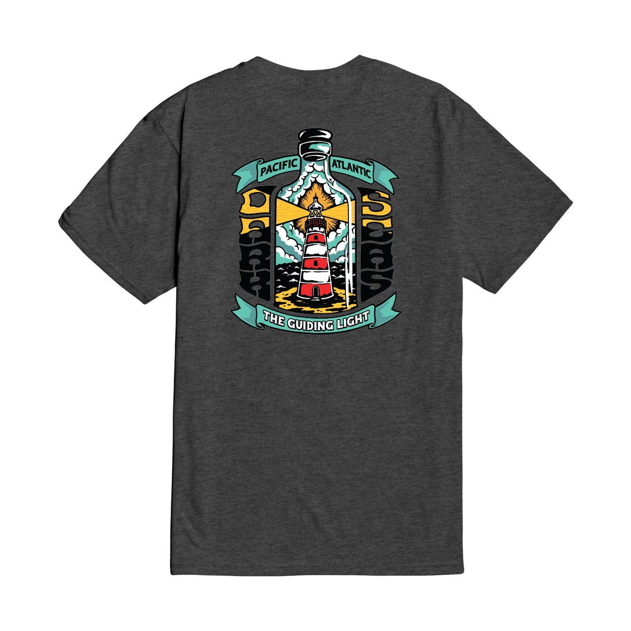 GUIDING LIGHT TEE SM24, Color: HEATHER CHAR, Size: M