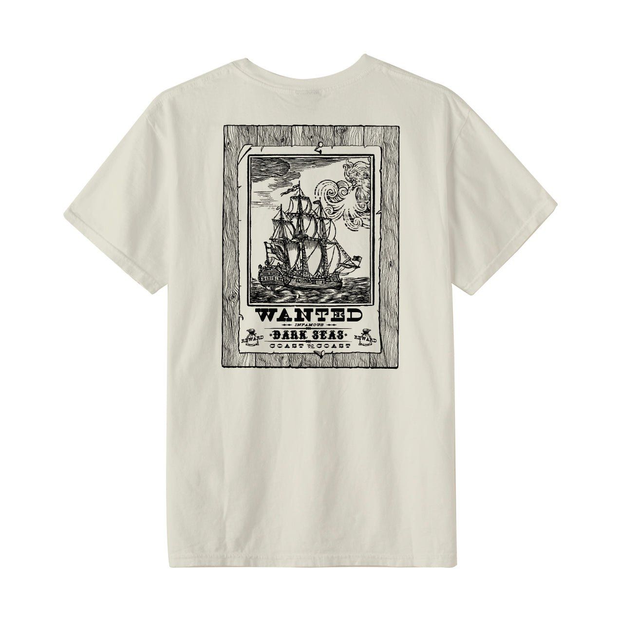 WANTED TEE SM24, Color: ANTIQUE WHITE, Size: L