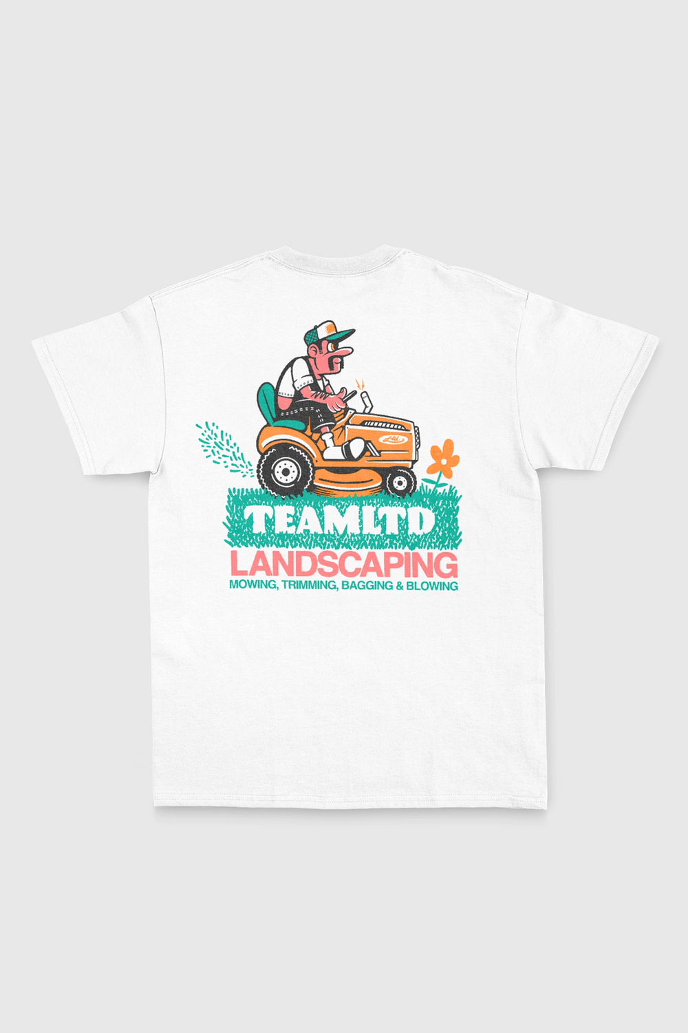 LANDSCAPING TEE SM24, Color: WHITE, Size: M