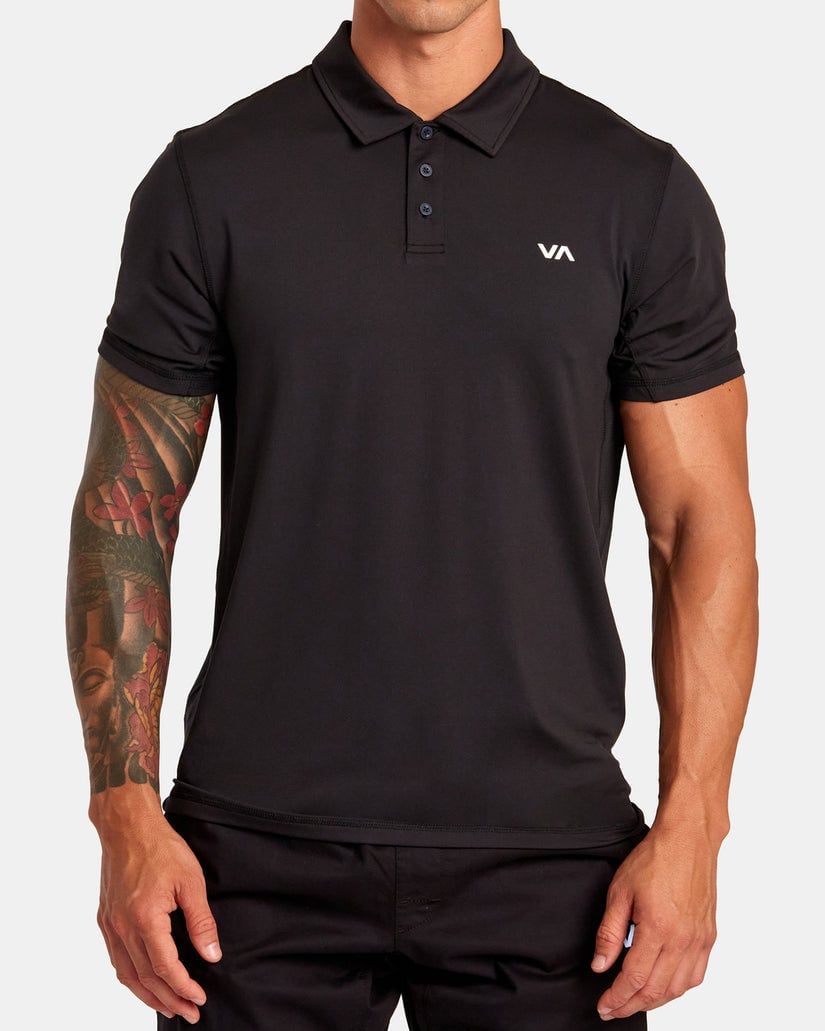 SPORT VENT POLO SM24, Color: BLK, Size: M