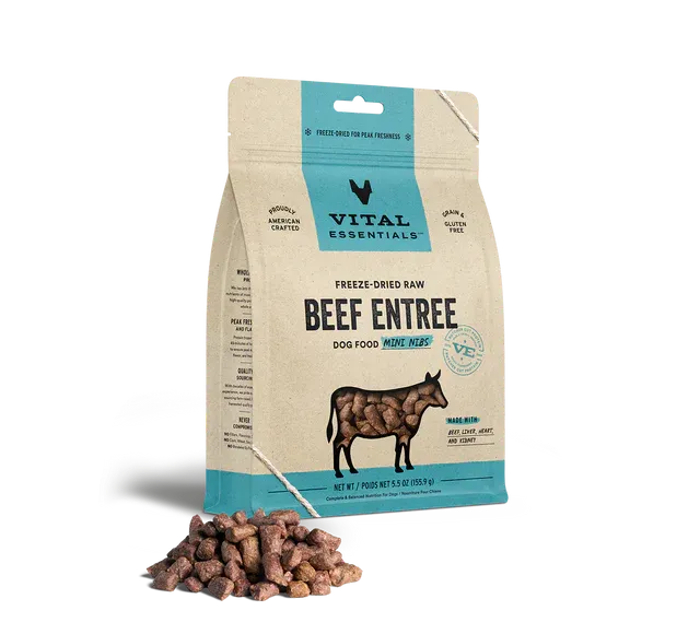 Vital Essentials Freeze Dried Dog Food Mini Nibs