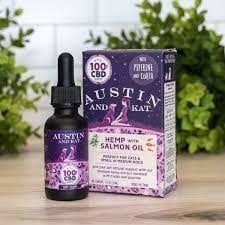 Austin and Kat CBD Oils, Color: Hemp w/ Salmon Oil, Size: 100 mg