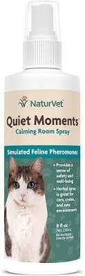 NaturVet Quiet Moments Calming Aid Room Spray, Color: For Cats