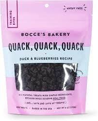 Bocce&#39;s Bakery Training Treats 6oz, Color: Quack Quack Quack