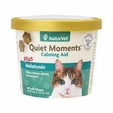 NaturVet Quiet Moments Calming Aid Soft Chews For Cats, Size: 60 ct
