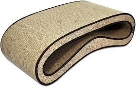 Leeloo Cat Scratcher &amp; Lounge, Color: Savannah Brown