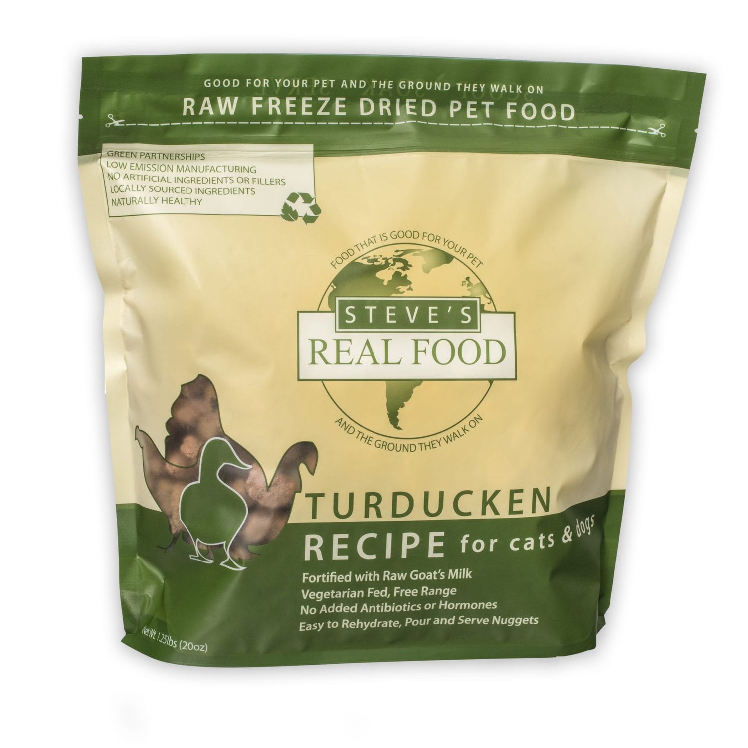 Steve&#39;s Freeze Dried Dog &amp; Cat Food, Color: Turducken