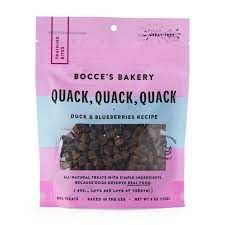 Bocce&#39;s Bakery Training Treats 6oz, Color: Quack Quack Quack