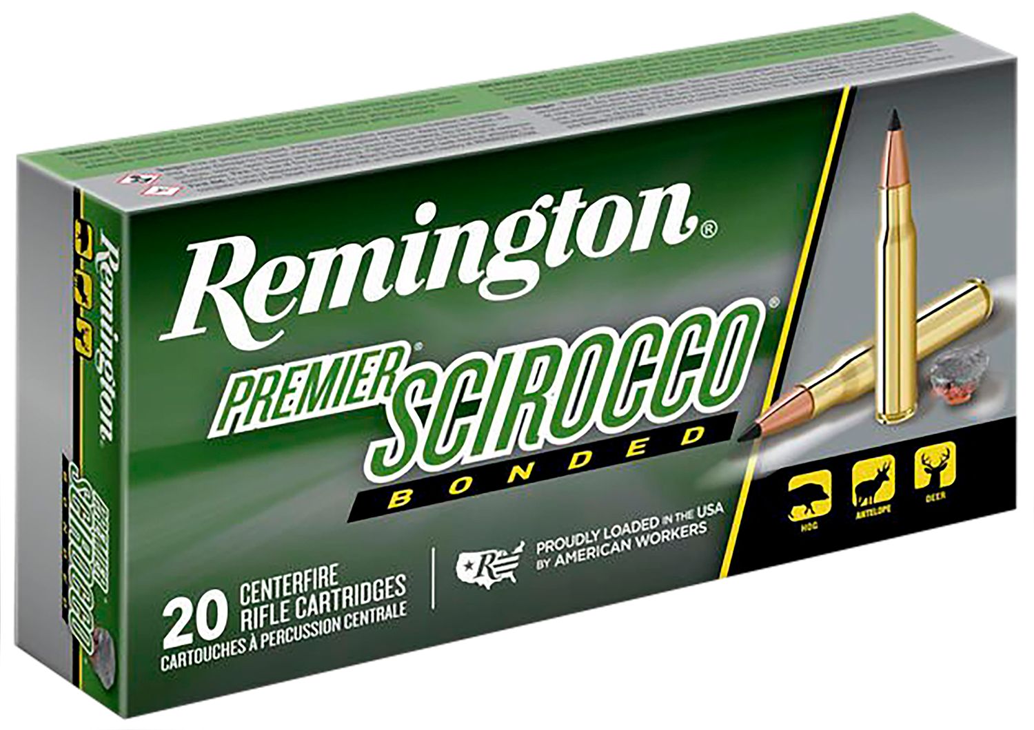 Remington Ammunition 29330 Premier 300 Win Mag 180 gr Swift Scirocco Bonded (SSB) 20 Bx/ 10 Cs