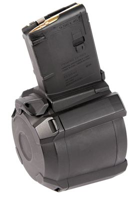 PMAG D-60 GEN M3 Black Drum 60rd 223 Rem, 5.56x45mm NATO for AR-15, M16, M4
