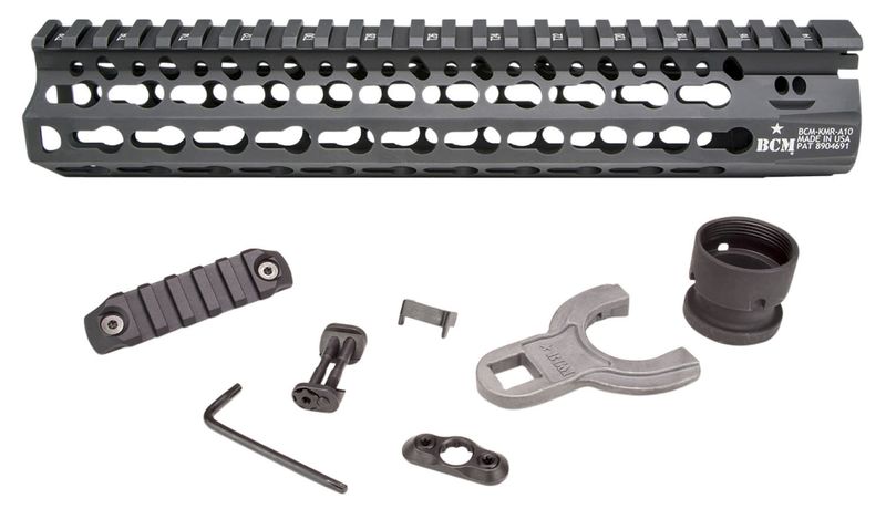 KMR Alpha Handguard 10&quot; Keymod Style Made of Aluminum with Black Anodized Finish for AR-15