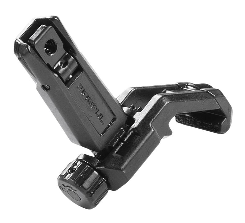 Magpul MAG526-BLK MBUS Pro Offset Rear Sight Folding Black for AR-Platform