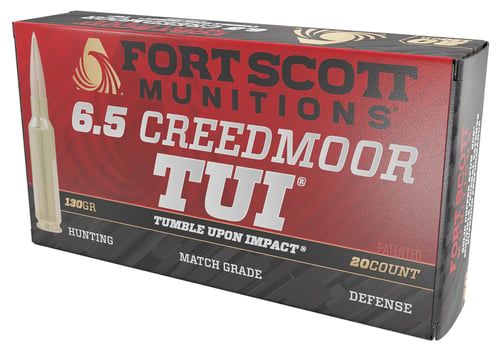6.5 Creedmoor 130 gr Solid Copper Spun 20 Bx