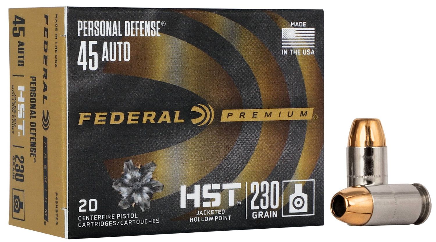 Federal Premium Law Enforcement 45 Auto HST JHP 230gr