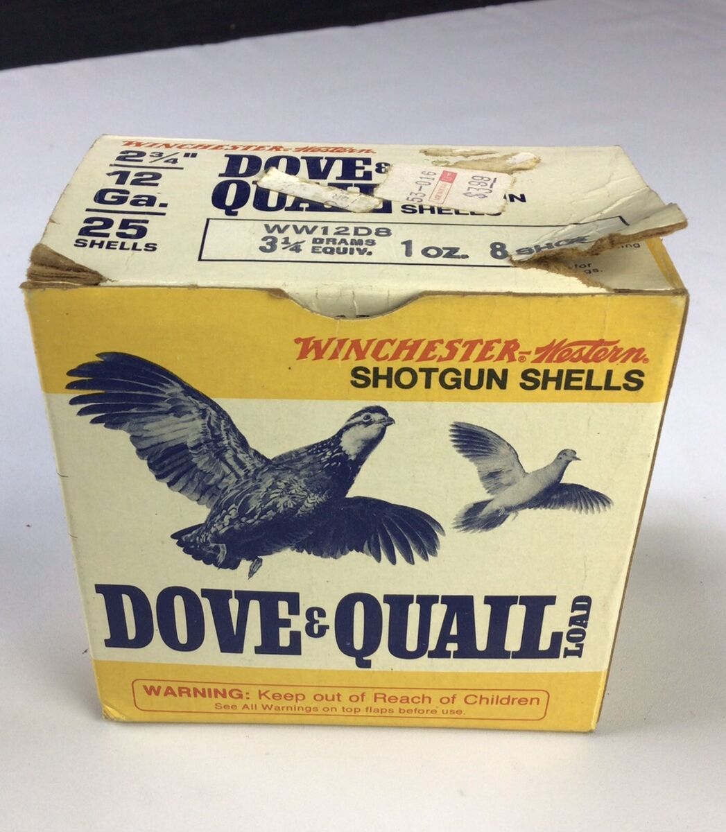 Winchester Dove &amp; Quail 12ga 2 3/4&quot; 8shot 25rd box