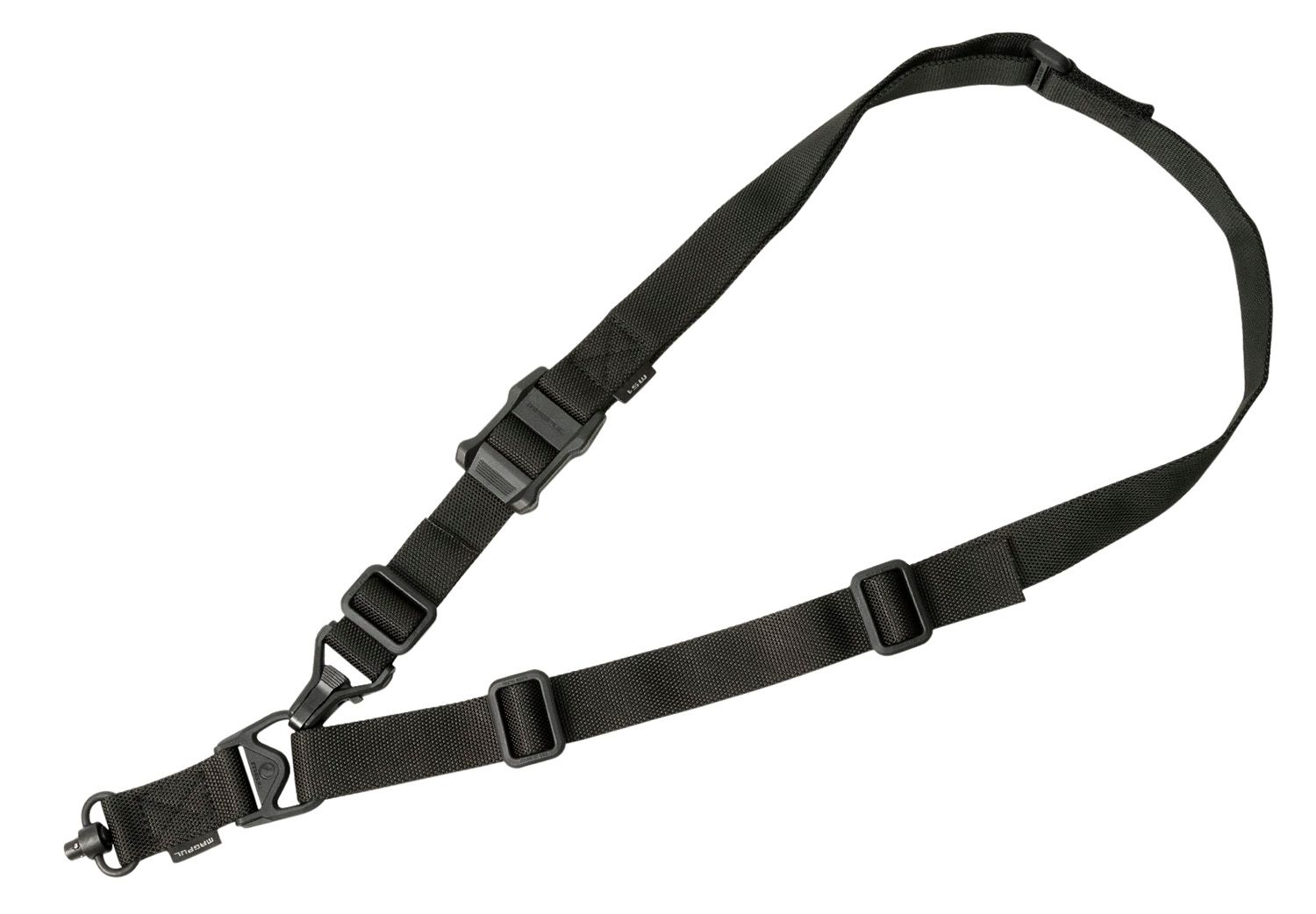 Magpul MAG515BLK MS3 Single QD Sling GEN2 Black Nylon 48"-60" OAL Adjustable One-Two Point Rifle