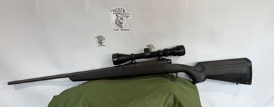 Savage Arms 32010 Axis XP Combo 270 Win 4+1 22&quot; Matte Black Button Rifled Barrel, Matte Black Drilled &amp; Tapped Carbon Steel Receiver, Fixed Sporter Black Synthetic Stock, Weaver 3-9x40mm, Right Hand *