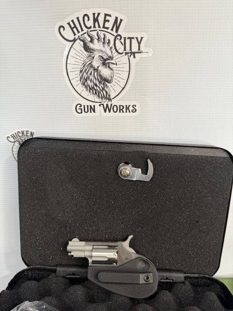 NAA Mini Revolver Handgun 22LR 5rd Capacity 1.125" Barrel Silver with Black Grip