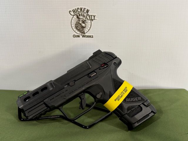 Ruger 3839 Security-380 380 ACP 10+1/15+1 3.42&quot; Black Oxide Barrel, Black Serrated Steel Slide, Black Polymer Frame w/Accessory Rail, Black Polymer Grips