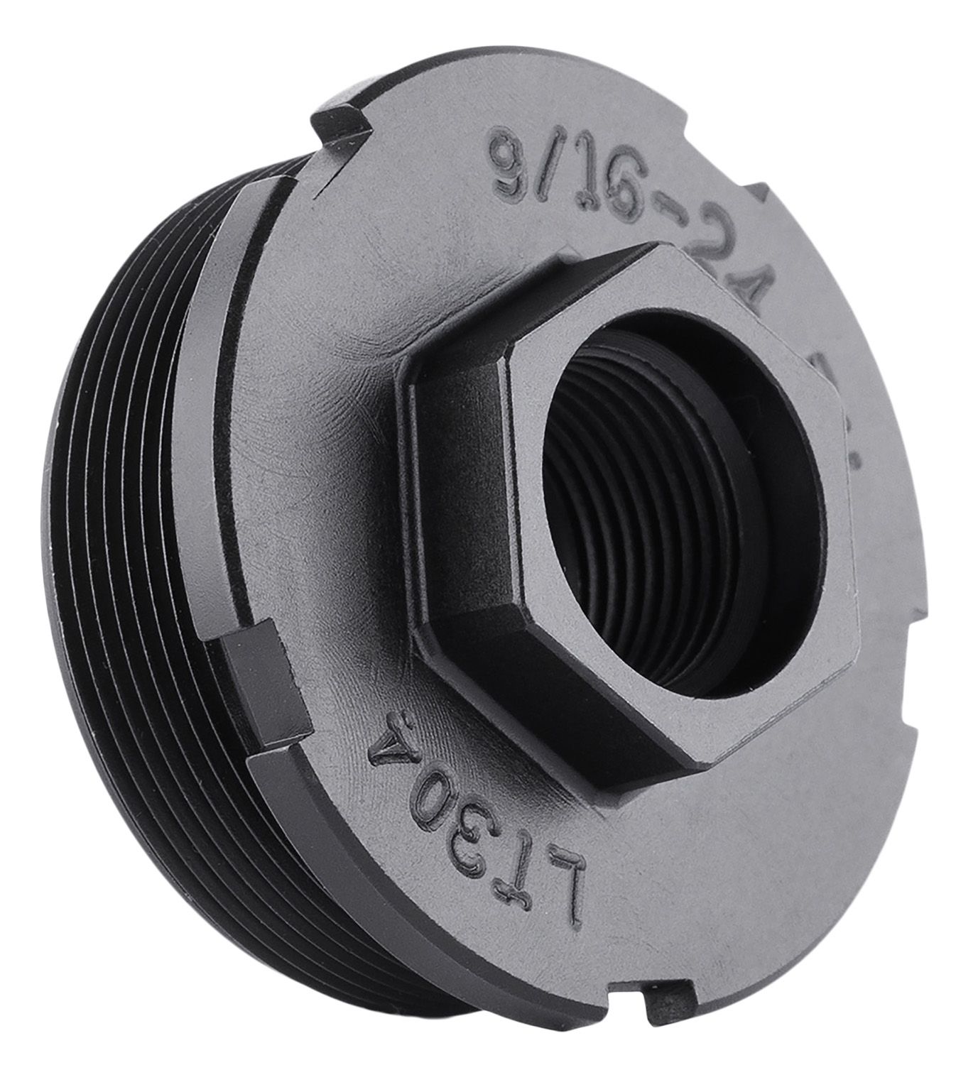 Dead Air LT301 HUB Direct Thread Mount 1/2&quot;x28 4140 HT Alloy Steel Black