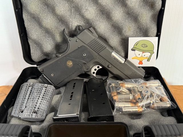 Springfield Armory Micro Compact .45 Cal, 3 mags, 21 rounds of ammo, extra grips*Pre-owned*